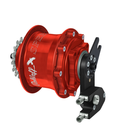 Rohloff Speedhub 500/14 CC DB OEM2, 32 / 36 Loch, 10x135mm, rot eloxiert