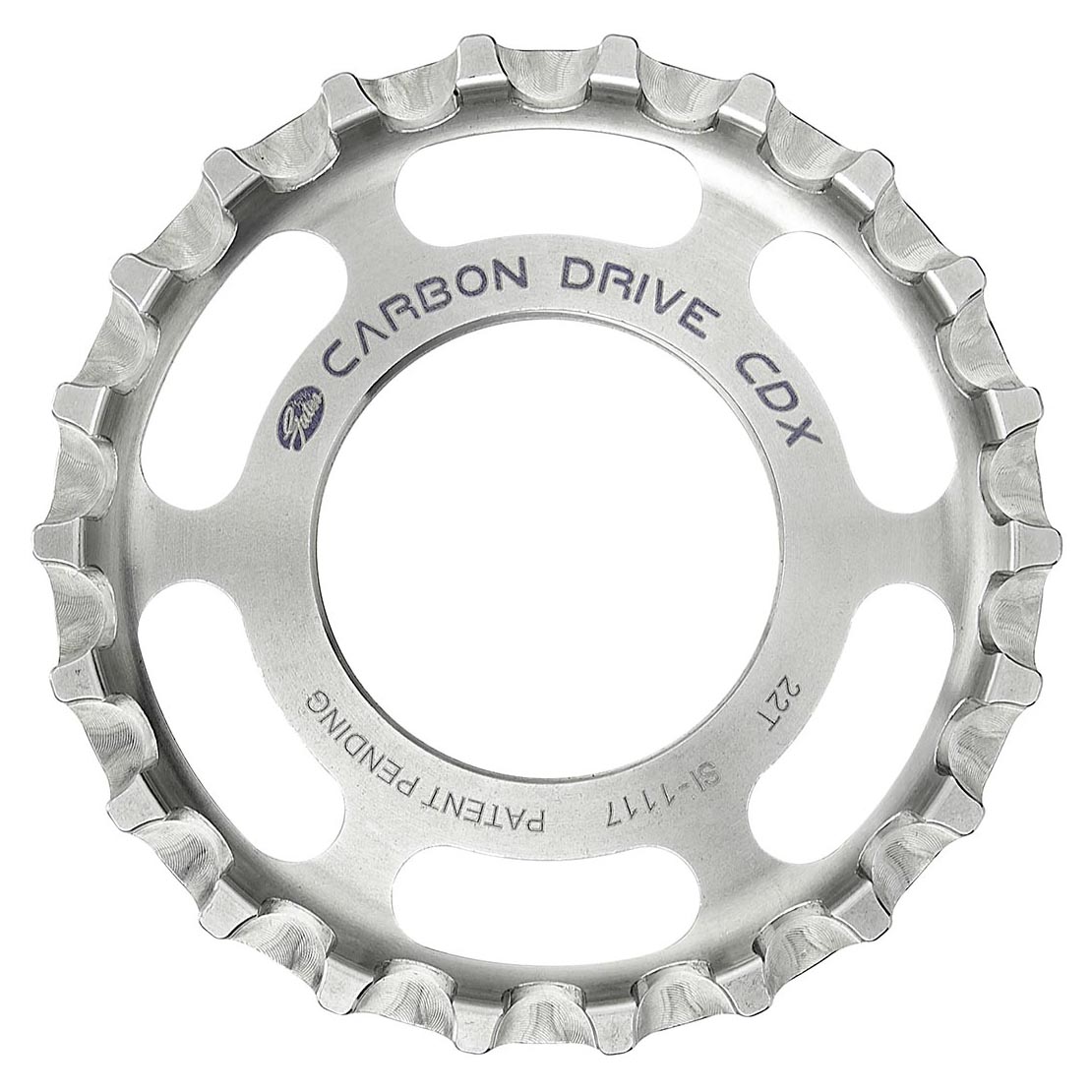 Gates Carbon Drive CDX, ThreadOn / Fixie, 22 Zähne, Riemenscheibe hinten
