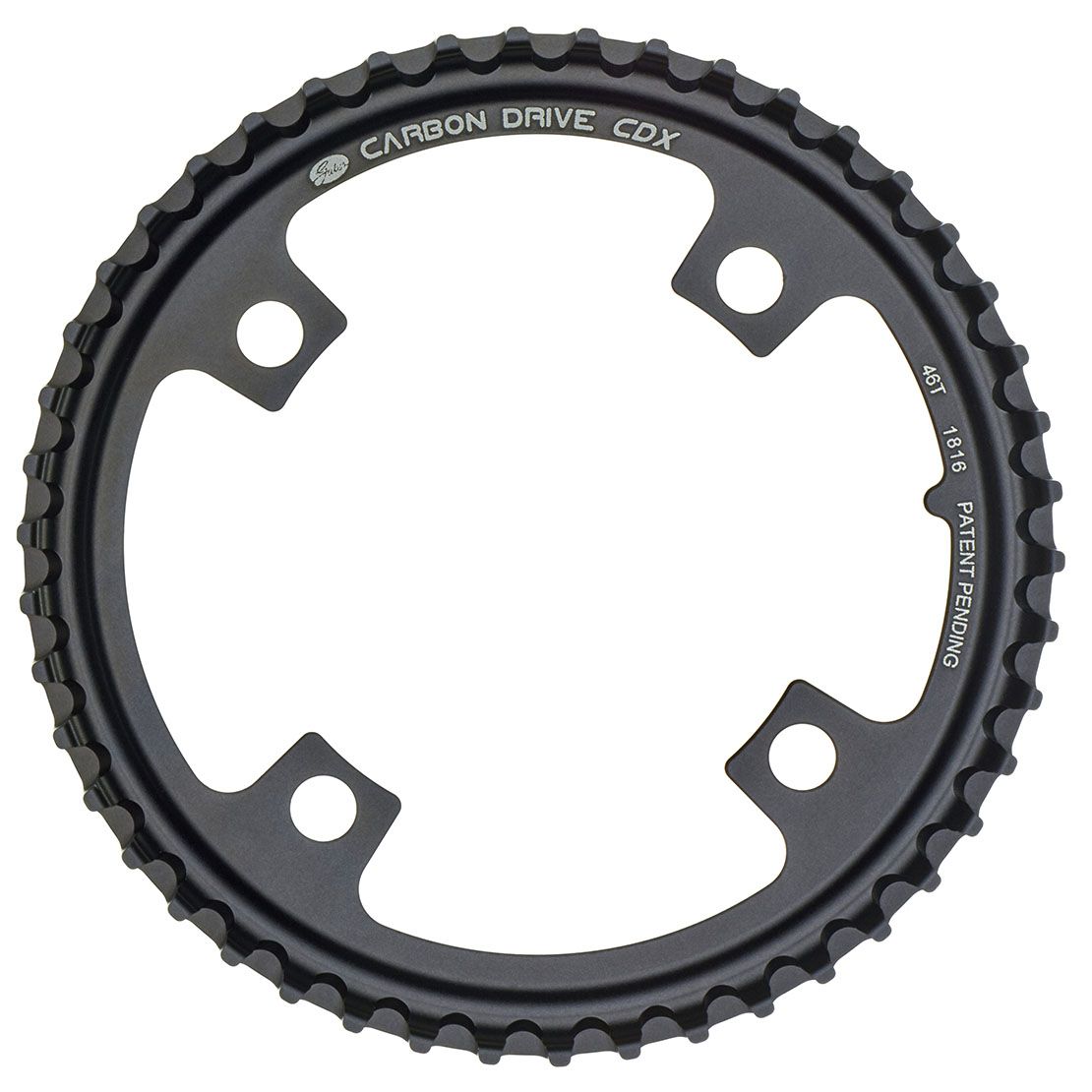 Gates Carbon Drive CDX, 4Arm, 46 Zähne, Riemenscheibe vorn