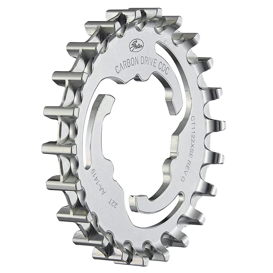 Gates Carbon Drive CDN, Surefit, 22 Zähne, Riemenscheibe hinten