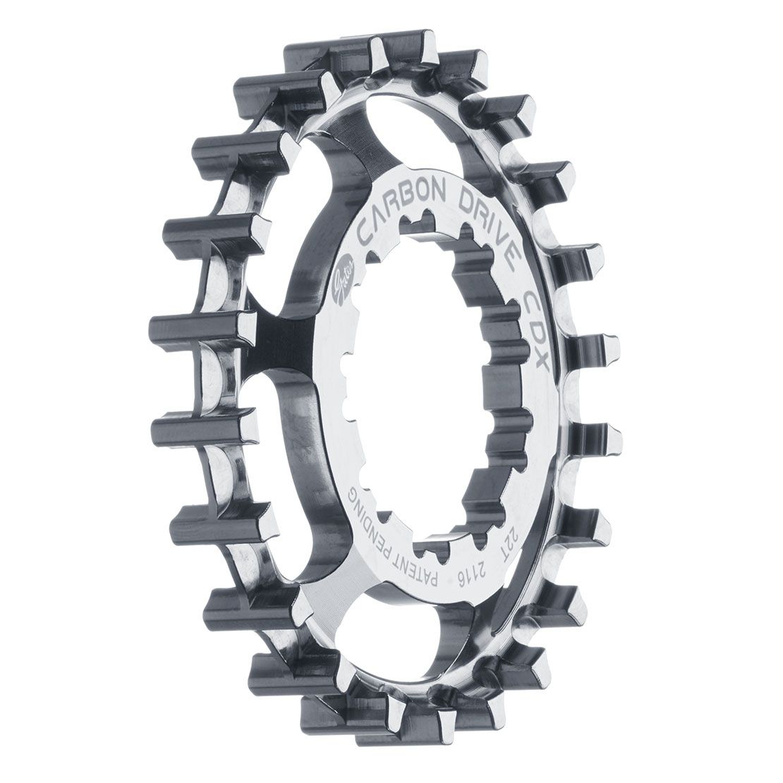 Gates Carbon Drive CDX, 9Spline, 21 Zähne, Riemenscheibe hinten